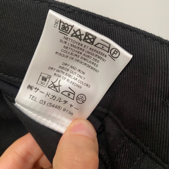 Givenchy Paris Black Skinny Stretch Denim Integral Zipper Jeans Italy Made Sz 40 - Picture 8 of 9